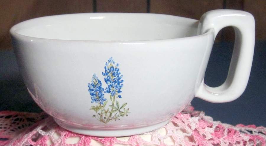 Blue Bonnet Soup Mug by Frankoma-1