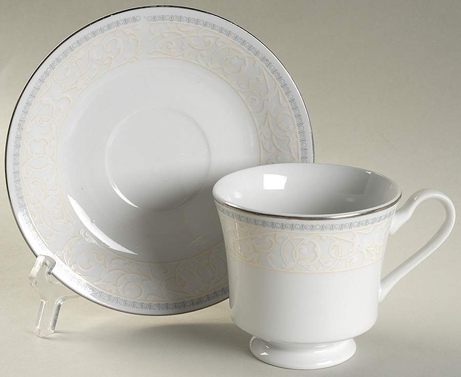 FCC194 Footed Cup & Saucer Set by Fine China of China-1