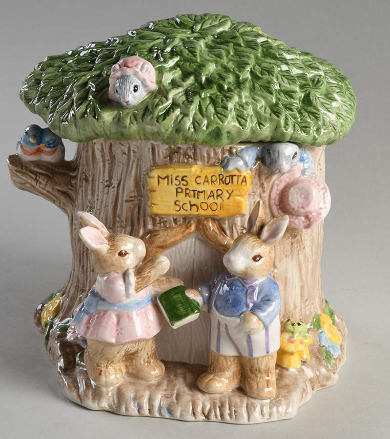 School Days Cookie Jar & Lid by Fitz & Floyd-1