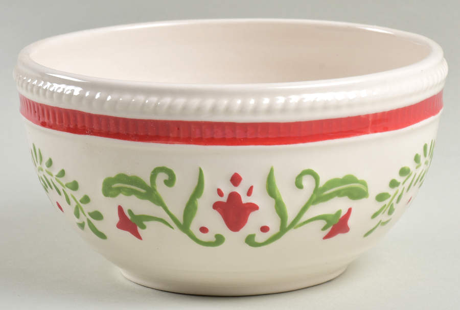 Winter White Holiday Soup/Cereal Bowl by Fitz & Floyd-1