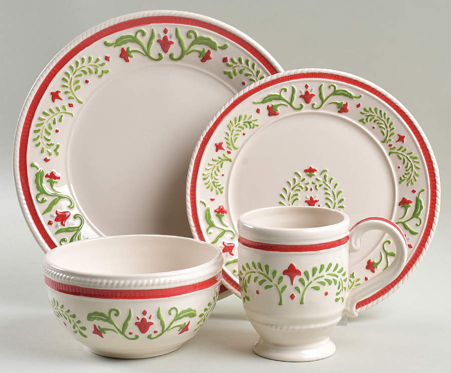 Winter White Holiday 4 Piece Place Setting by Fitz & Floyd-1