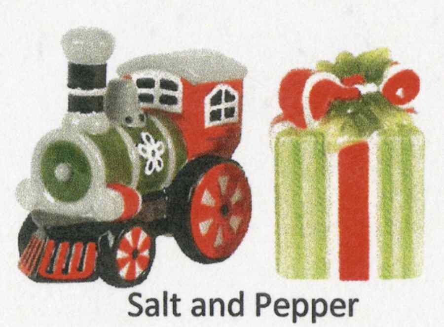 Winter White Holiday Figural Salt & Pepper Set by Fitz & Floyd-1