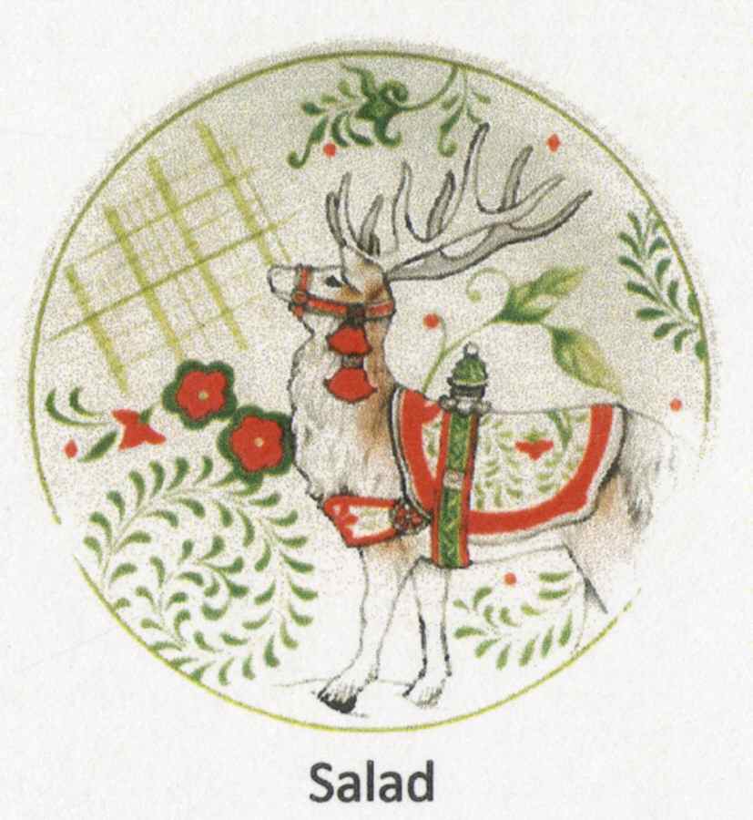 Winter White Holiday Salad Plate by Fitz & Floyd-1