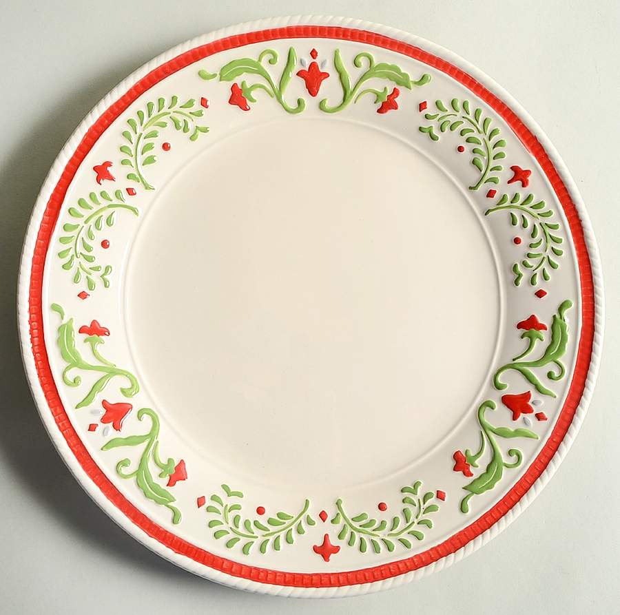 Winter White Holiday Dinner Plate by Fitz & Floyd-1