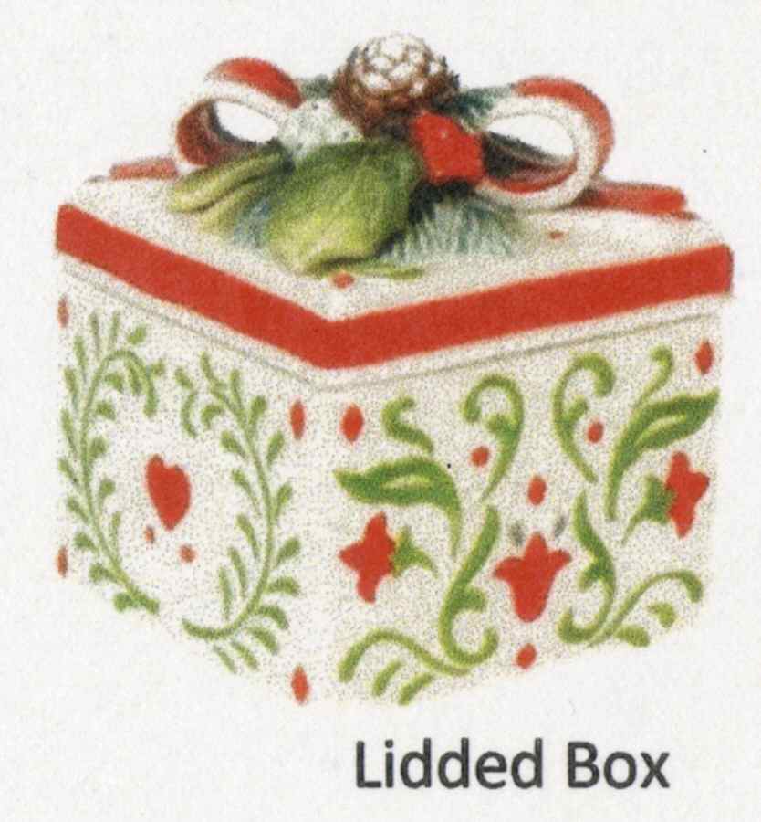 Winter White Holiday Candy Box & Lid by Fitz & Floyd-1