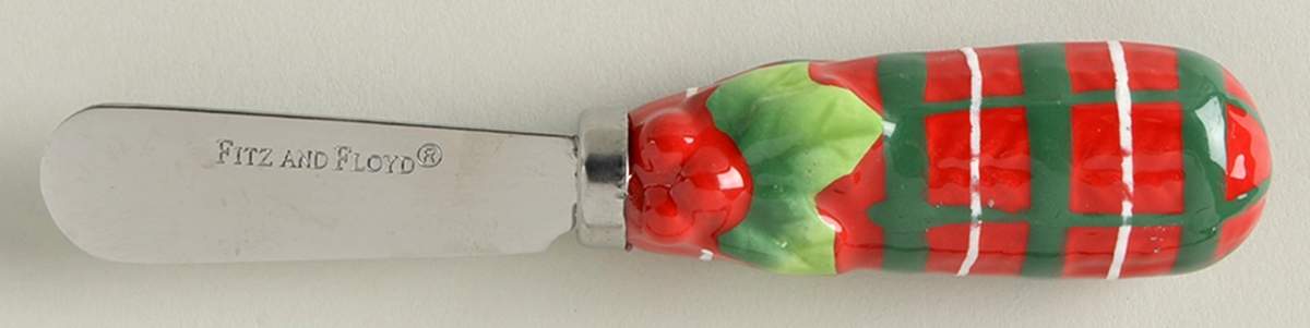Holly Hat Snowman Individual Canape Knife by Fitz & Floyd-1