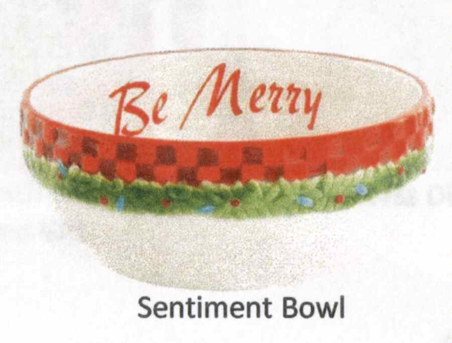 Santa's Big Day Sentiment Bowl by Fitz & Floyd-1