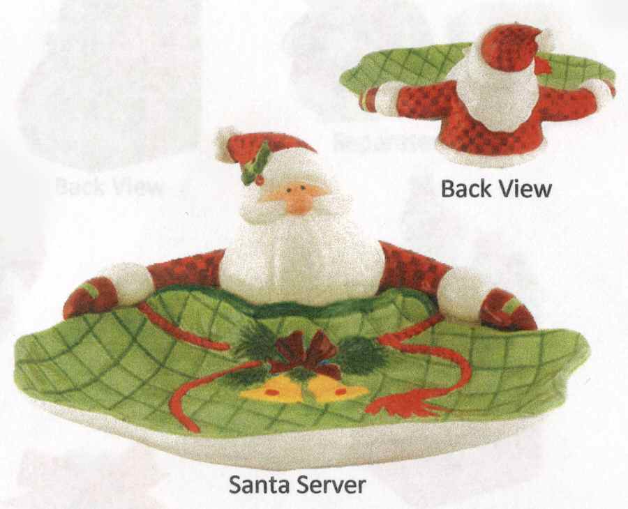 Santa's Big Day Santa Server by Fitz & Floyd-1