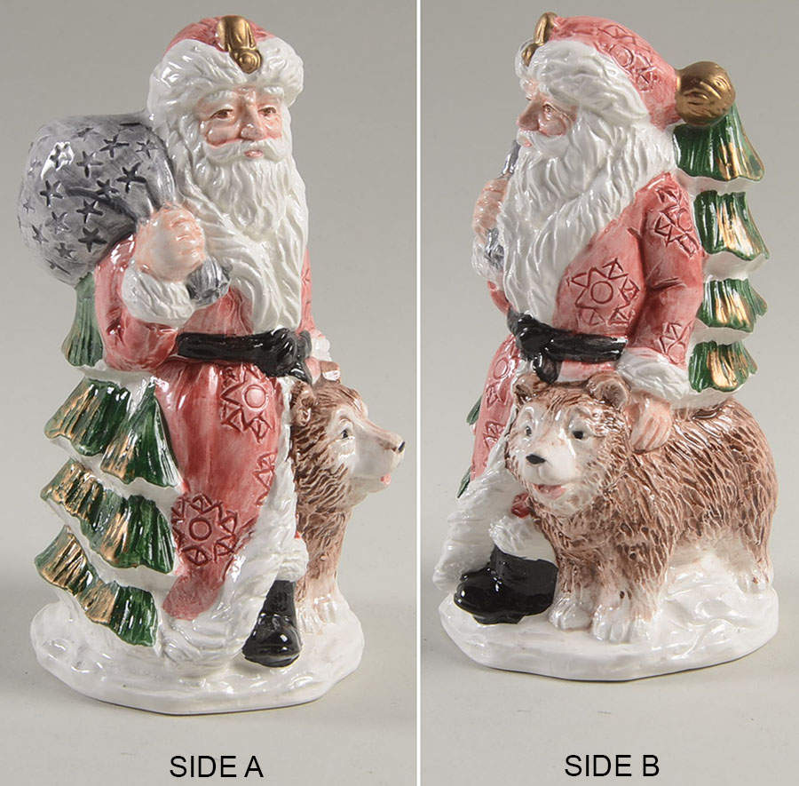 Russian Santa Figural Candlestick by Fitz & Floyd-1