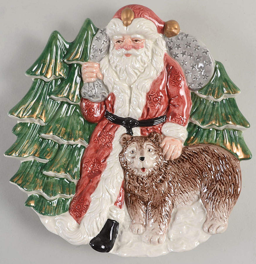 Russian Santa 10" Oval Serving Platter by Fitz & Floyd-1