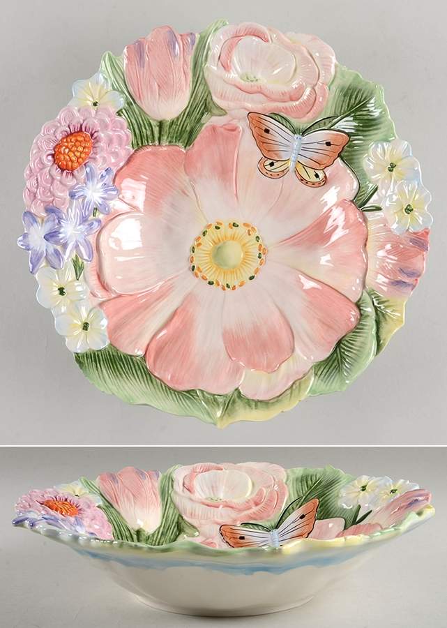 Flourish 12" Round Serving Bowl by Fitz & Floyd-1
