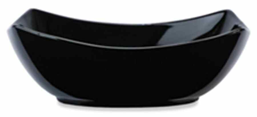 Everyday Black 8" Rectangular Vegetable Bowl by Fitz and Floyd-1