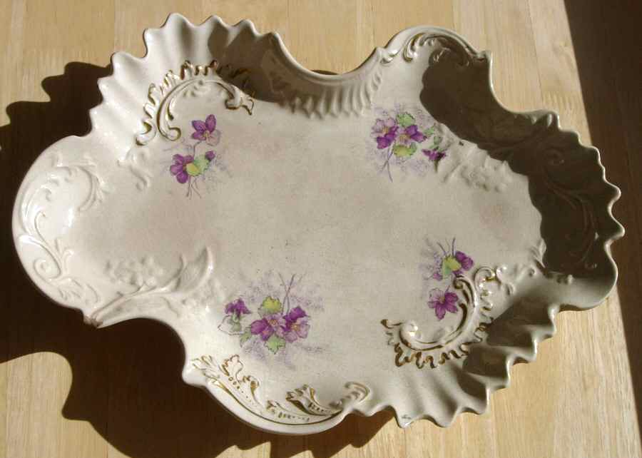 Dewey 12" Oval Serving Platter by Ford China -1