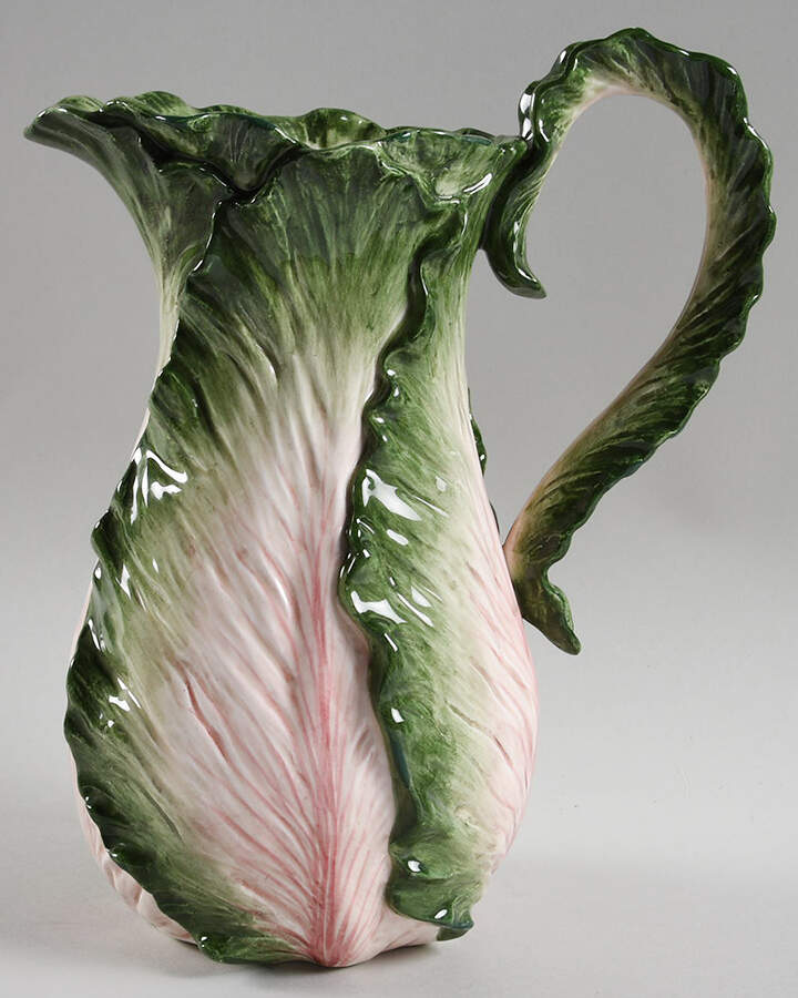 Cabbage Leaf Green 52 Oz Pitcher by Fitz & Floyd-1