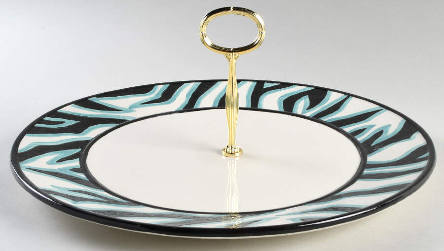 Cockatoo Round Serving Plate with Handle (CH) HC by Fitz & Floyd-1