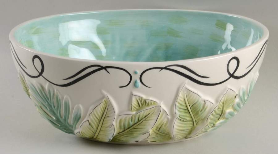 Cockatoo 11" Oval Serving Bowl by Fitz & Floyd-1