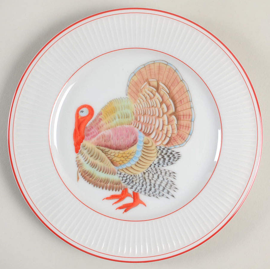 Turkey Trot Salad Plate by Fitz & Floyd-1