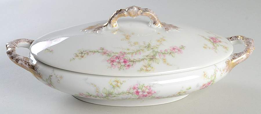 FXL5 Oval Covered Vegetable by French China - Limoges-1