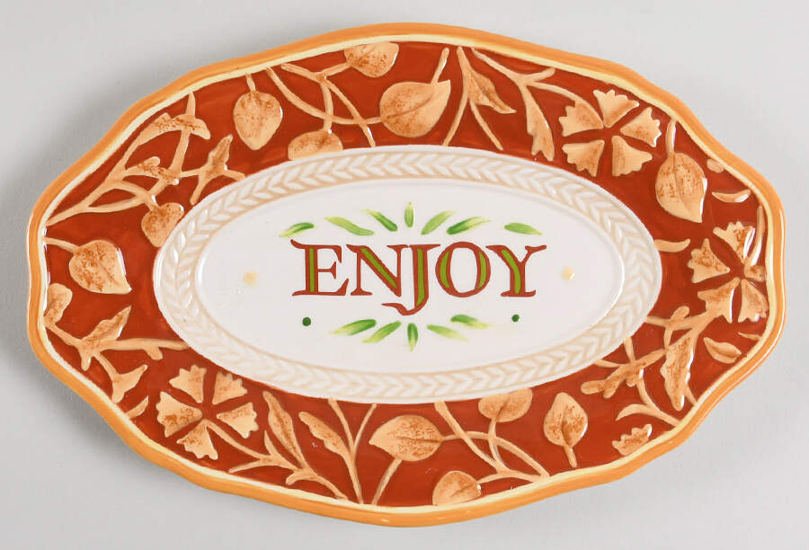 Sentiment Serverware 10" Sentiment Tray by Fitz & Floyd-1