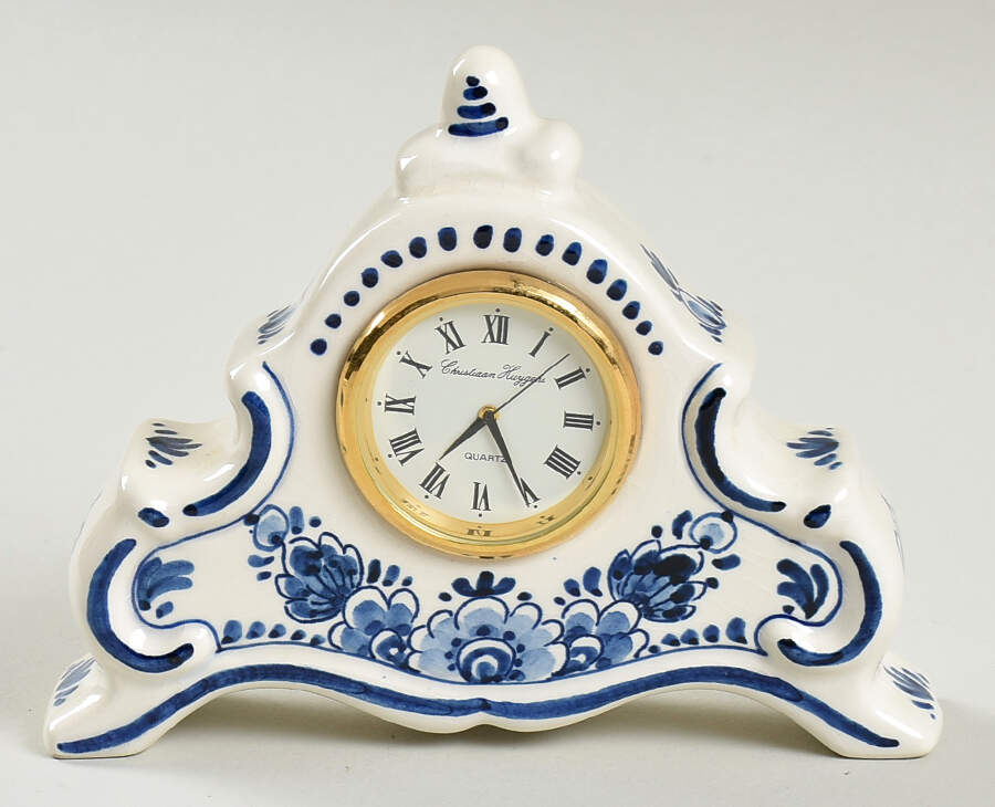 Delfts Mini Clock by Flora (Delftware)-1