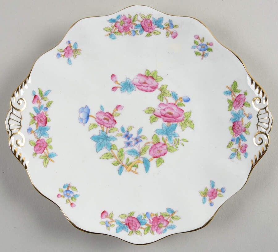 Roseneath Handled Cake Plate by Foley-1