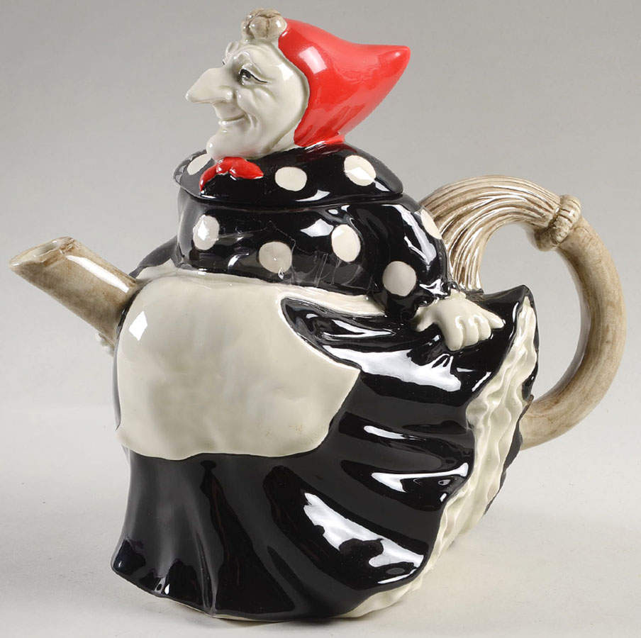Kitchen Witch Teapot & Lid by Fitz & Floyd-1