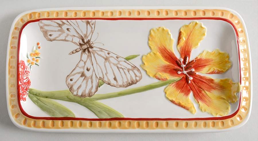 Flower Market Rectangular Tray 11" by Fitz & Floyd-1