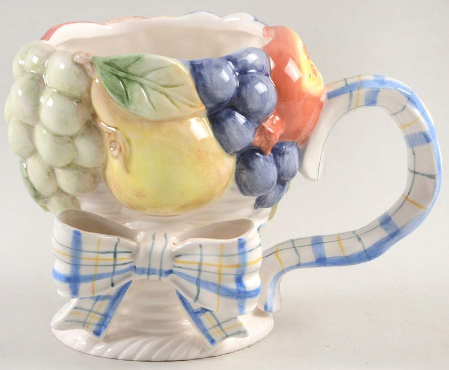 Summer Fruit Basket Mug by Fitz and Floyd-1