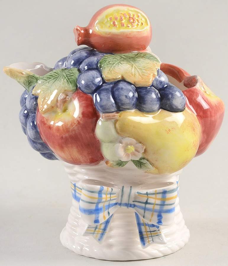 Summer Fruit Basket Creamer by Fitz and Floyd-1