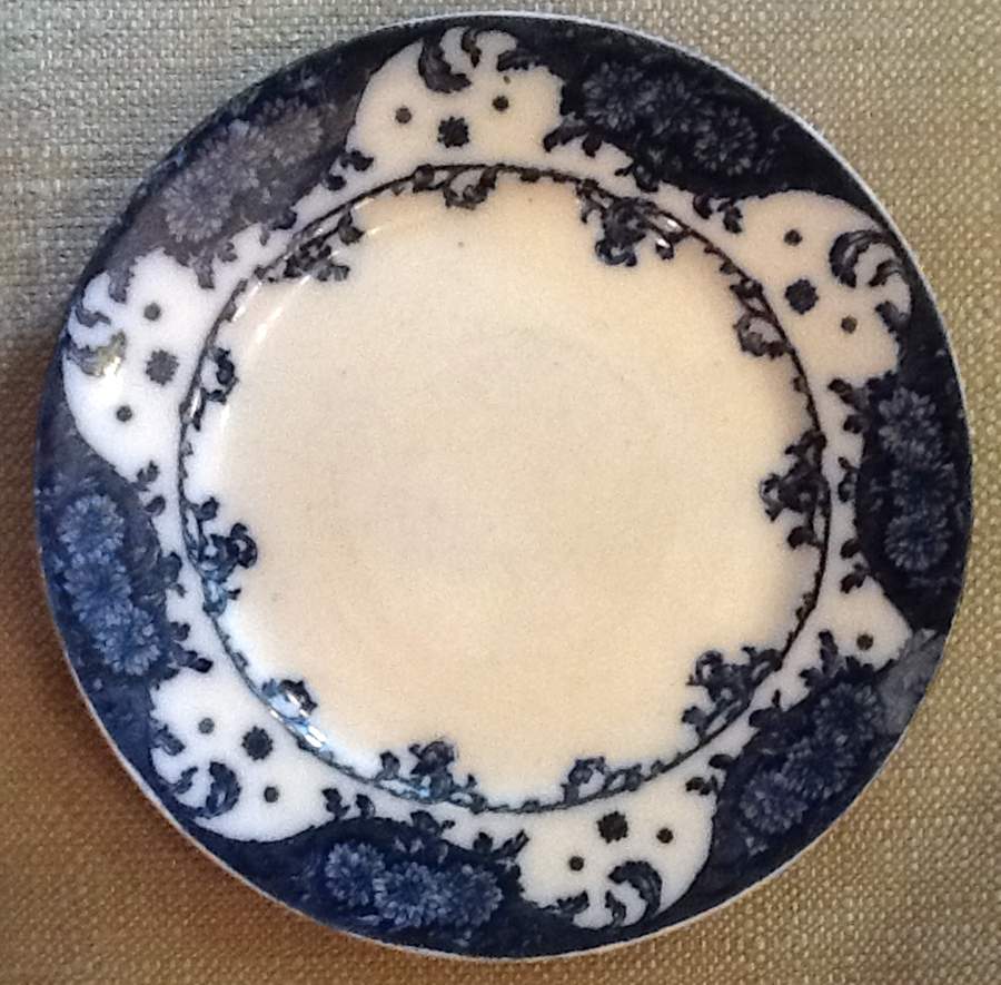 Bristol (Flow Blue) Dinner Plate by Frank Beardmore-1