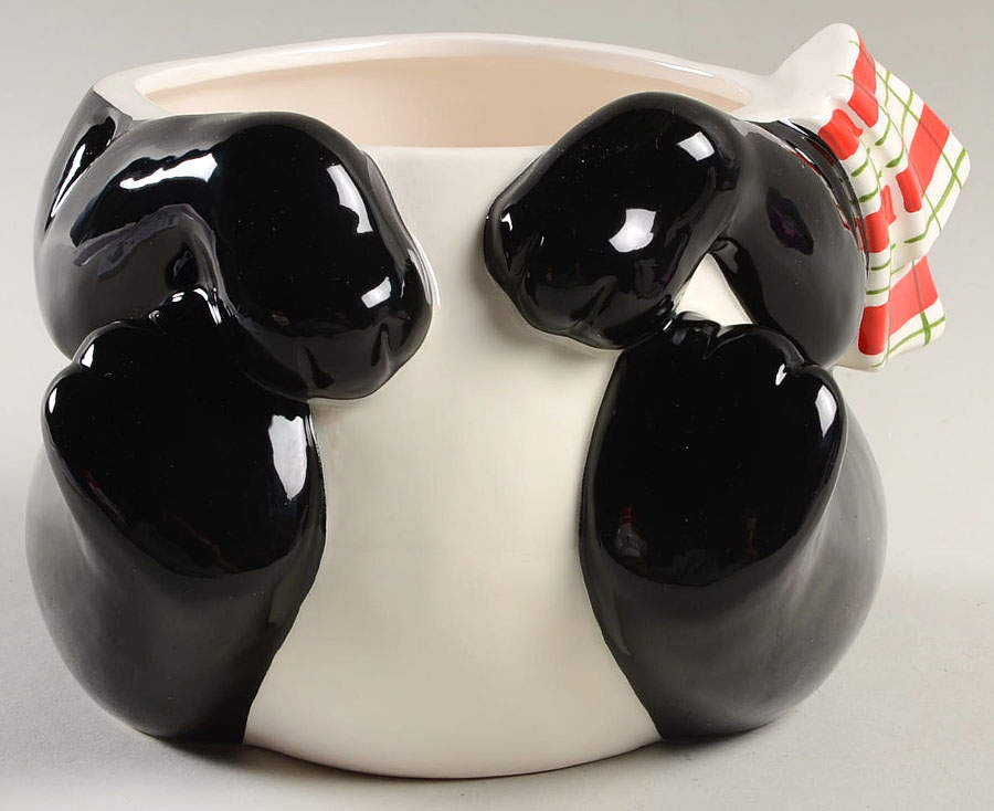 Christmas Critters Cookie Jar No Lid by Fitz & Floyd-1