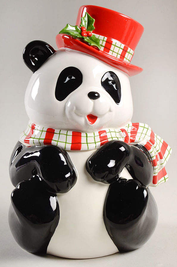 Christmas Critters Cookie Jar & Lid by Fitz & Floyd-1
