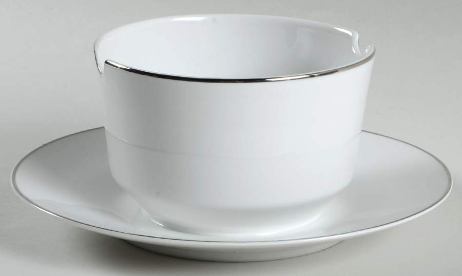 Silver Stream Gravy Boat with Attached Underplate by Friedrich Kaestner-1