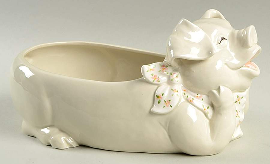 Pigs Oval Centerpiece by Fitz & Floyd-1