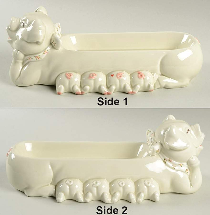 Pigs 11" Cracker Tray by Fitz & Floyd-1