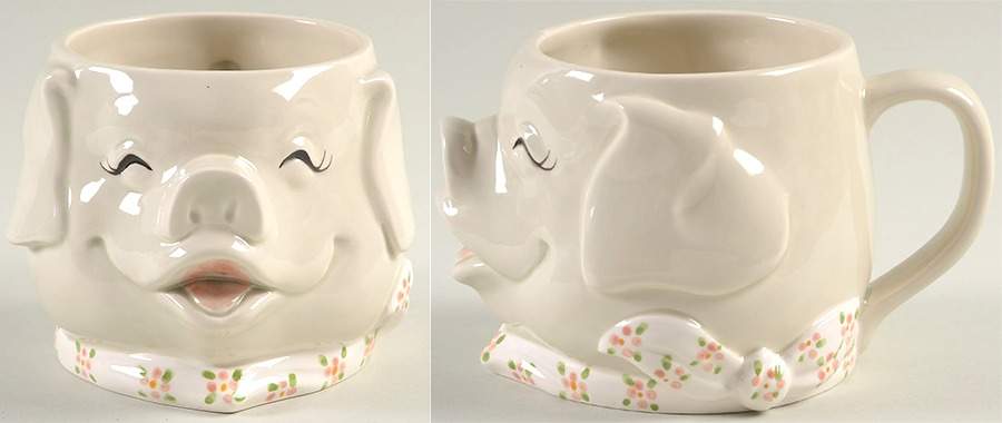 Pigs Mug by Fitz & Floyd-1
