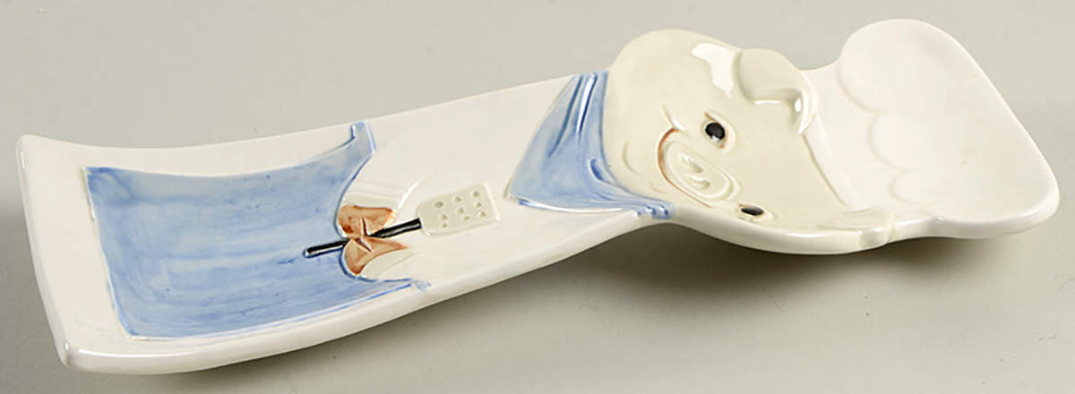 Pigs Spoon Rest/Holder (Holds 1 Spoon) by Fitz & Floyd-1