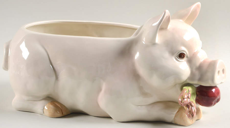 Pigs Tureen No Lid by Fitz & Floyd-1