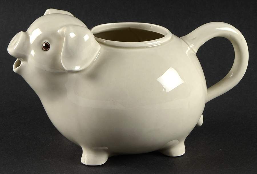 Pigs Small Teapot No Lid by Fitz & Floyd-1