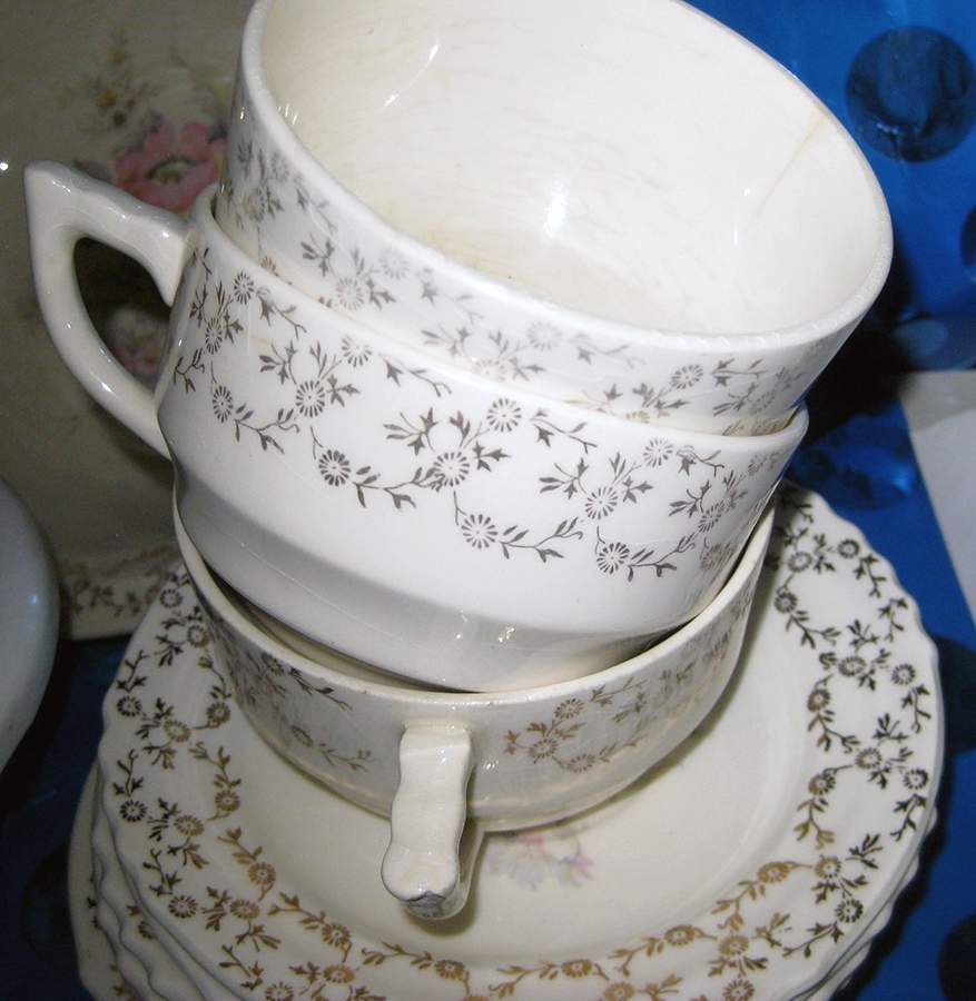 FSX183 Flat Cup & Saucer Set by French Saxon-1
