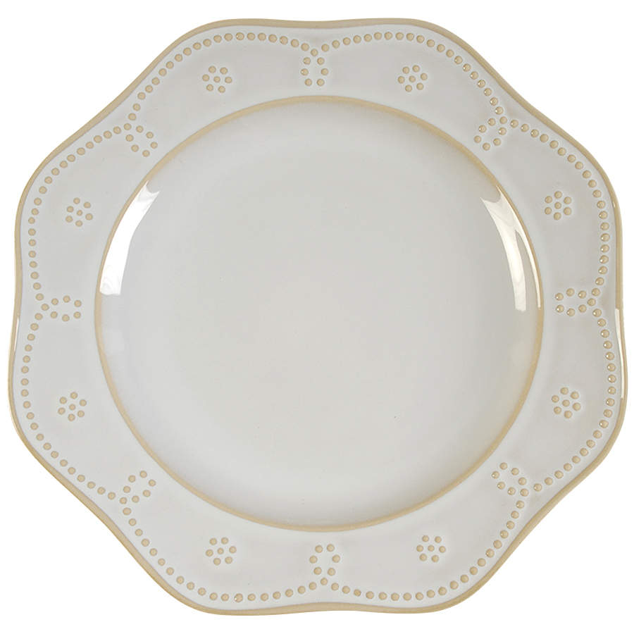 Fontinella White Dinner Plate by Food Network-1