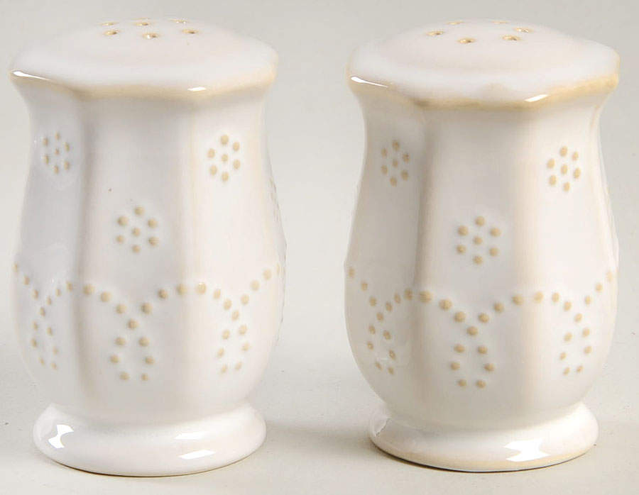 Fontinella White Salt & Pepper Set by Food Network-1