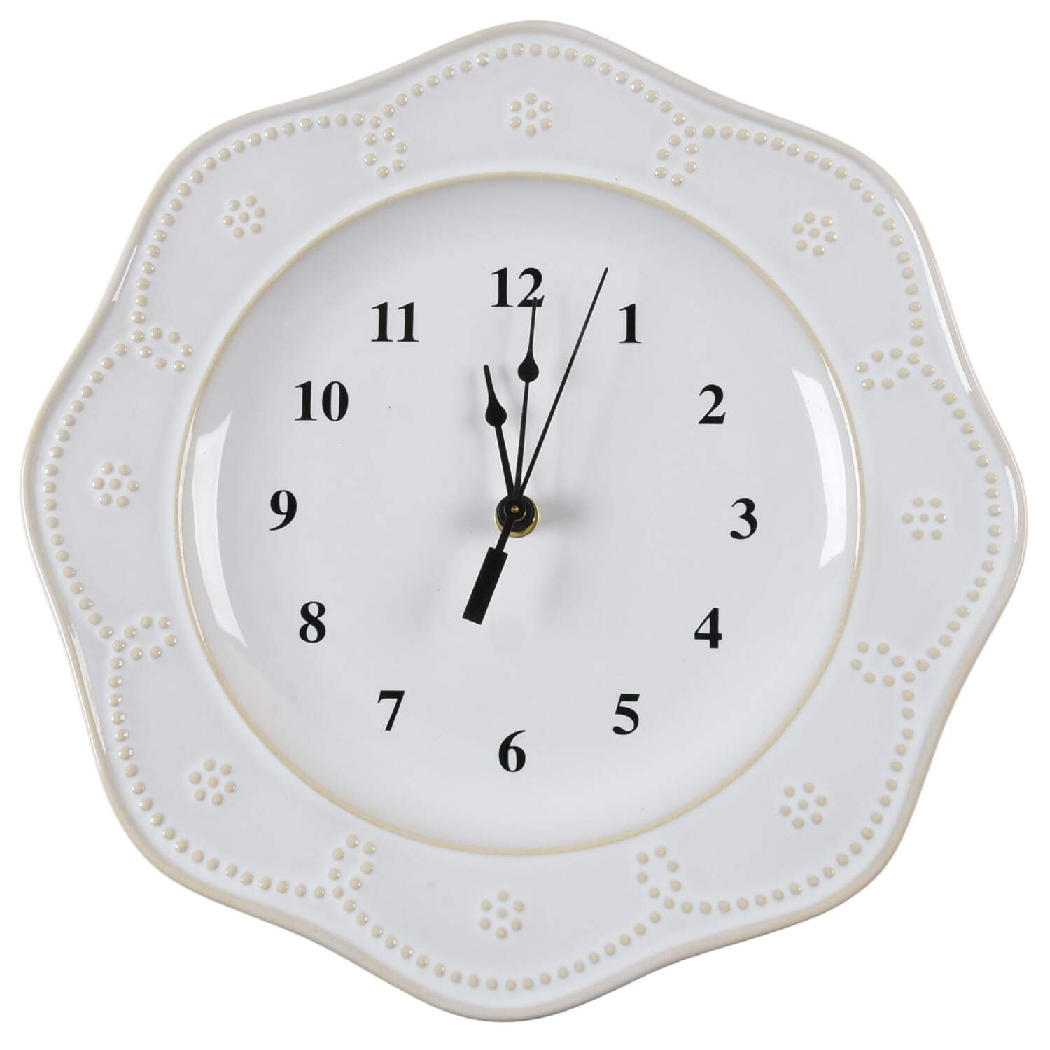 Fontinella White 1-2" depth  Clock Plate HC by Food Network-1
