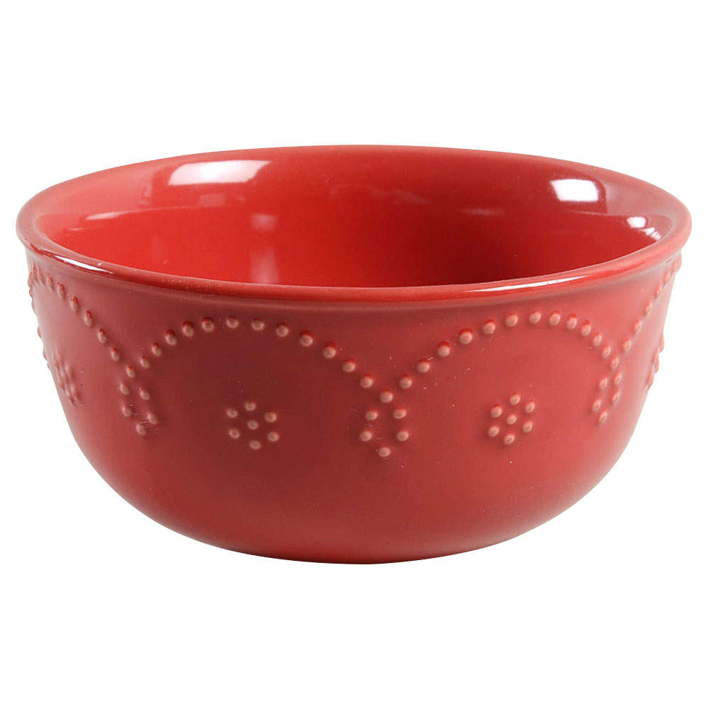 Fontinella Red Soup/Cereal Bowl by Food Network-1