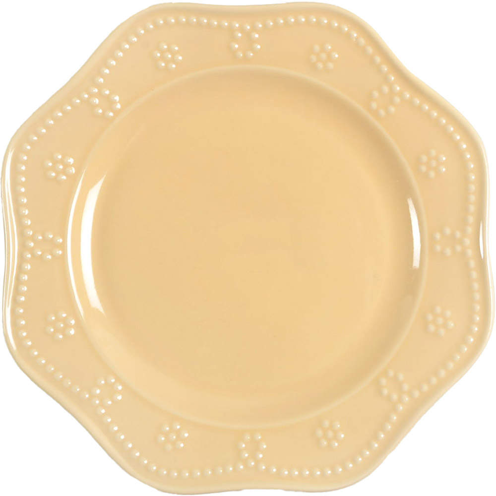 Fontinella Yellow Salad Plate by Food Network-1