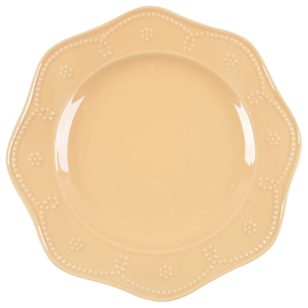 Fontinella Yellow Dinner Plate by Food Network-1