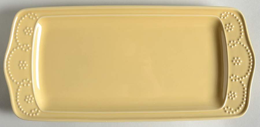 Fontinella Yellow 13" Rectangular Serving Platter by Food Network-1