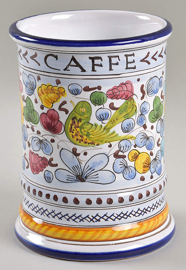 Arabesco Classico Coffee Canister No Lid by Fima Deruta-1