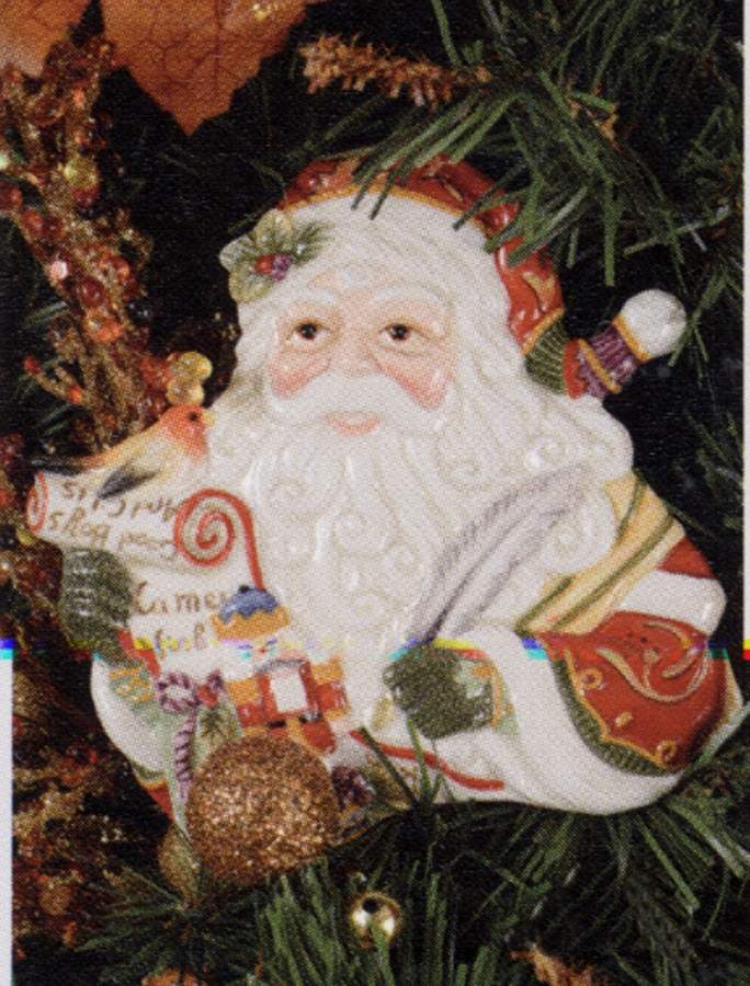Regal Holiday Santa Ornament by Fitz & Floyd-1