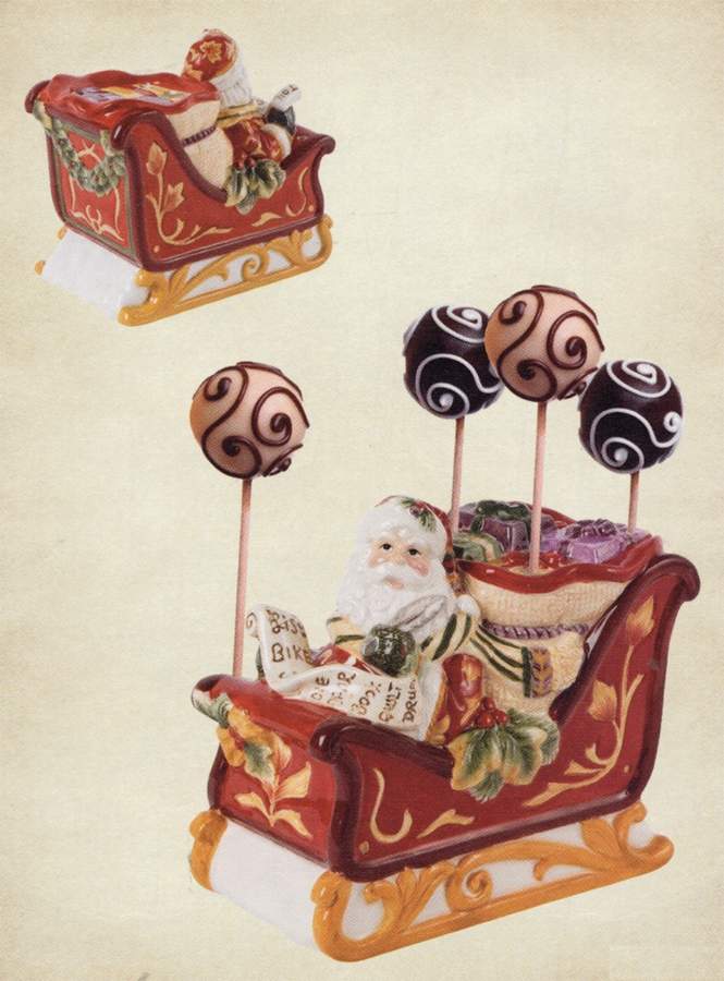 Regal Holiday Figural Cakepop Holder by Fitz & Floyd-1